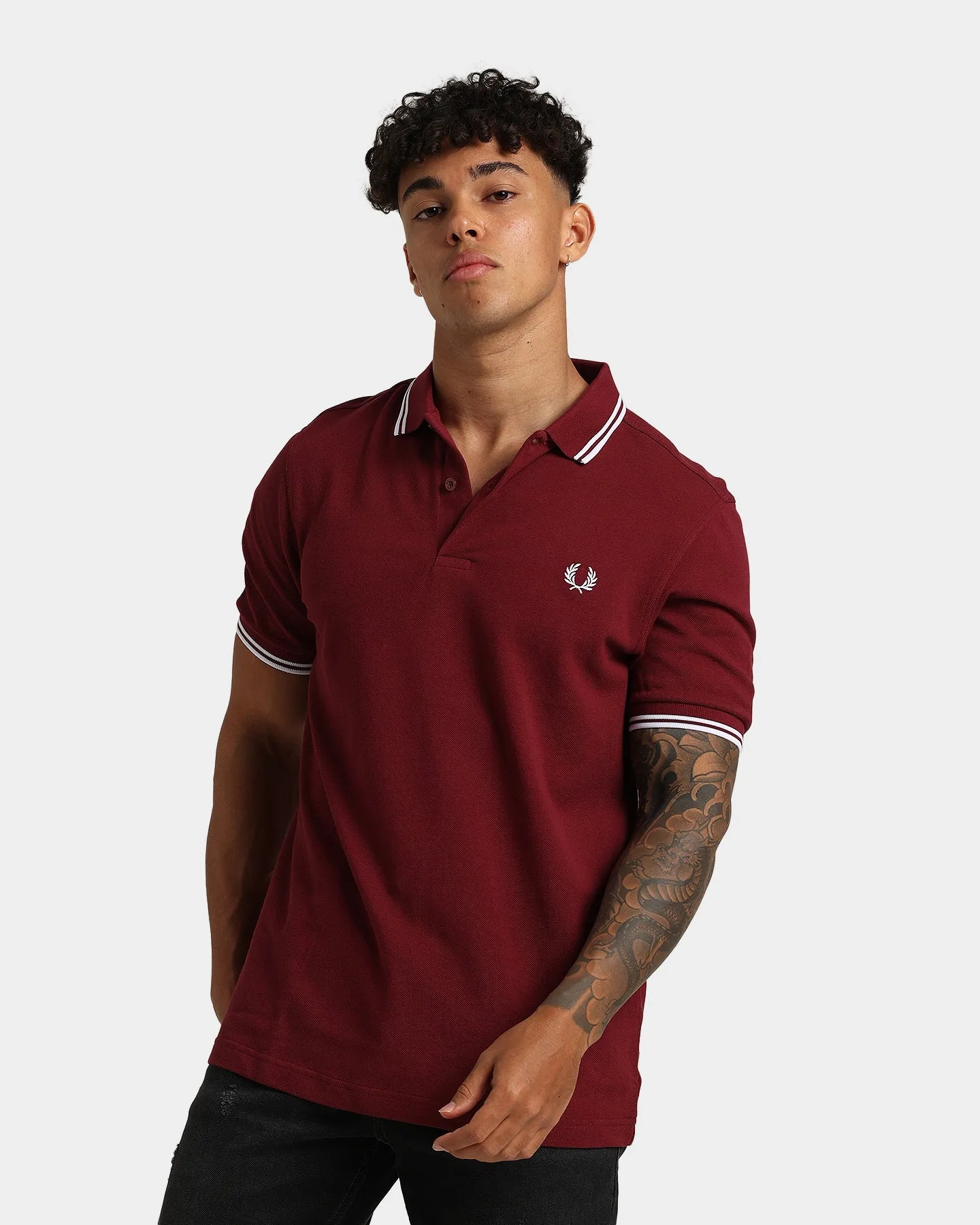 Fred Perry Twin Tipped Polo Shirt Port