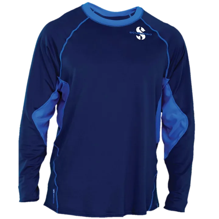 ScubaPro Aegean Rash Guard Mens, C-Flow, Long Sleeve (UPF50)