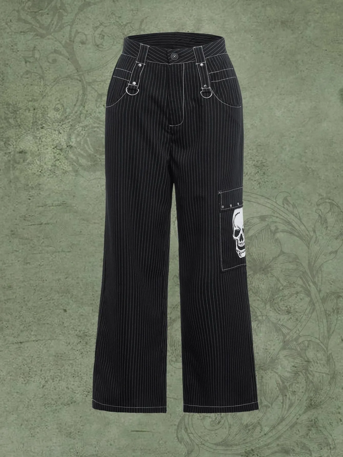 Striped Print Pants