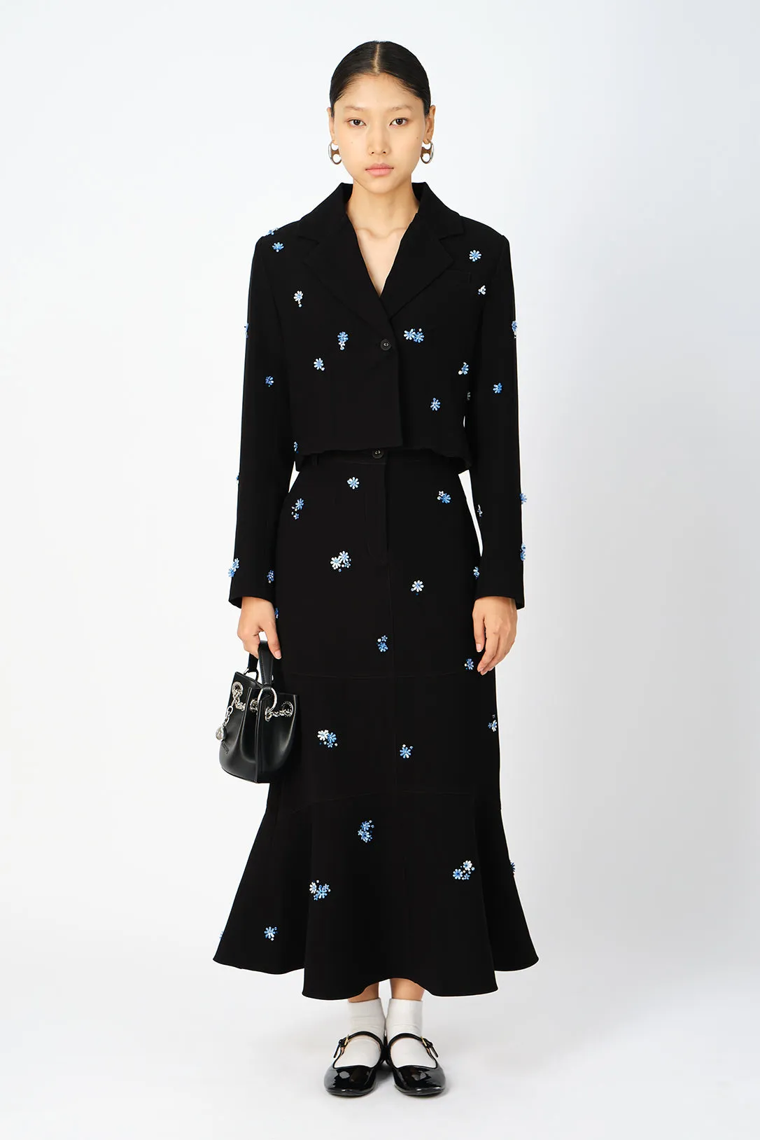Thistle handcrafted crop blazer